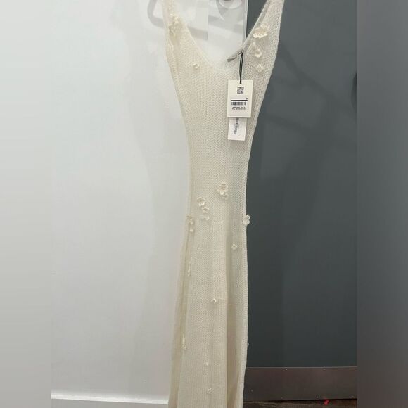 NWT Anna October Maxi Dress White Crochet Knit Astrid Floral Bridal Wedding sz S - Picture 3 of 13